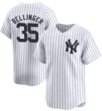 New York Yankees #35 Cody Bellinger White FEDASGOGE 2024 Home Limited With Name Stitched Jersey