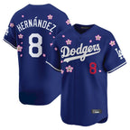 Los Angeles Dodgers #8 Enrique Hern¨¢ndez Player Royal FEDASGOGE Tokyo Series Vapor Premier Limited Stitched Jerseys