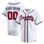 Custom Atlanta Braves White FEDASGOGE Home Limited Jersey