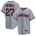 Cleveland Guardians #27 Austin Hedges Player Gray FEDASGOGE Home Game Stitched Jerseys