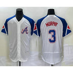 Atlanta Braves #3 Dale Murphy White FEDASGOGE 2023 City Connect Flex Base Stitched Jersey