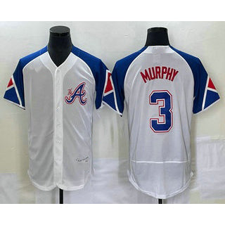 Atlanta Braves #3 Dale Murphy White FEDASGOGE 2023 City Connect Flex Base Stitched Jersey