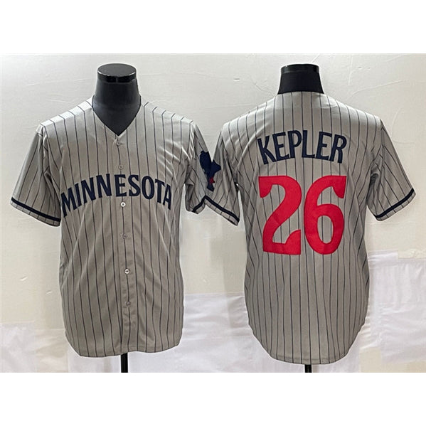 Minnesota Twins #26 Max Kepler Gray FEDASGOGE Cool Base Stitched Jersey
