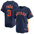 Houston Astros #3 Jeremy Pena Player Navy FEDASGOGE Home Limited Stitched Jerseys