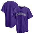 Colorado Rockies Purple FEDASGOGE Alternate Replica Team Jersey