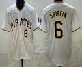 Pittsburgh Pirates #6 Konnor Griffin White FEDASGOGE Limited Jersey