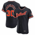 Detroit Tigers #30 Kerry Carpenter Player Navy FEDASGOGE Limited Elite Home Game Stitched Jerseys