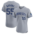 Kansas City Royals #55 Cole Ragans Player Gray FEDASGOGE Limited Elite Home Stitched Jerseys