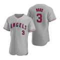 Los Angeles Angels #3 Waylor Ward Grey FEDASGOGE Flex Base Stitched Jersey