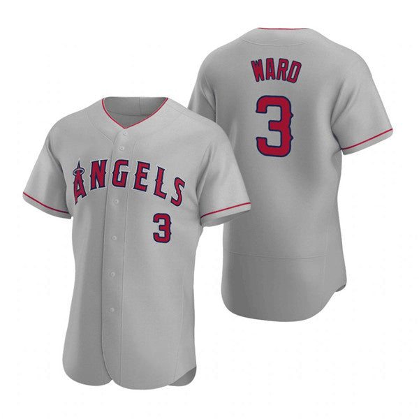 Los Angeles Angels #3 Waylor Ward Grey FEDASGOGE Flex Base Stitched Jersey