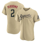 Arizona Diamondbacks #2 Geraldo Perdomo Player Tan FEDASGOGE City Connect Limited Home Game Stitched Jerseys
