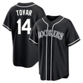 Colorado Rockies #14 Ezequiel Tovar Player Black FEDASGOGE Fashion Out Home Game Stitched Jerseys