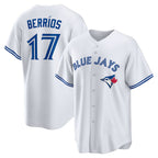 Toronto Blue Jays #17 Jose Berrios White FEDASGOGE Home Replica Jersey