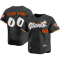 Custom San Francisco Giants Black FEDASGOGE 2025 City Connect Limited Jersey