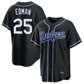 Los Angeles Dodgers #25 Tommy Edman Player Black FEDASGOGE Carbon Limited Home Stitched Jerseys