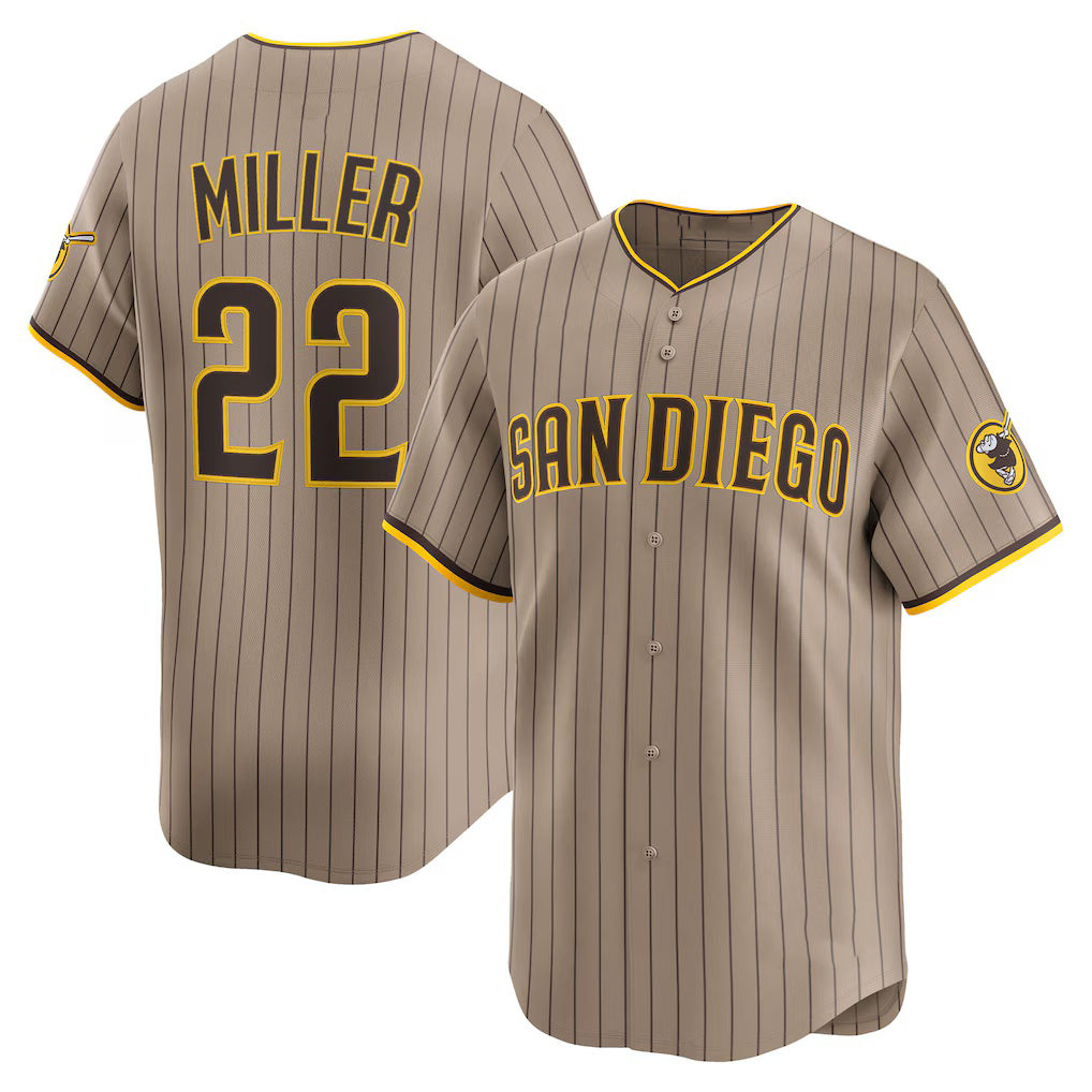 San Diego Padres #22 Mason Miller Khaki FEDASGOGE Alternate Limited Player Jersey