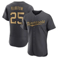 Minnesota Twins #25 Byron Buxton Player Charcoal FEDASGOGEAll-Star Limited Elite Home Stitched Jerseys