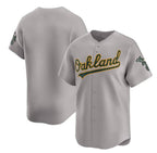 Oakland Athletics Blank Gray FEDASGOGE Away Limited Stitched Jersey