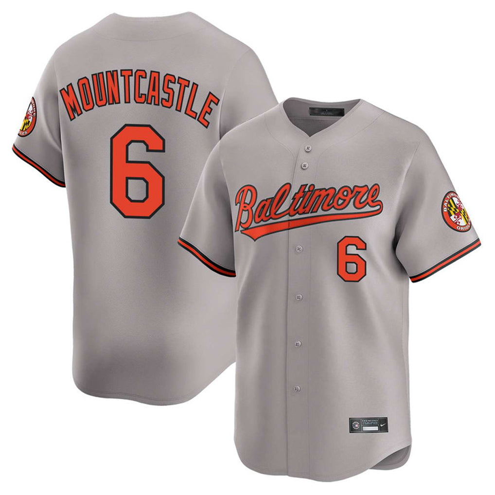 Baltimore Orioles #6 Ryan Mountcastle Player Gray FEDASGOGE Limited Home Game Stitched Jerseys