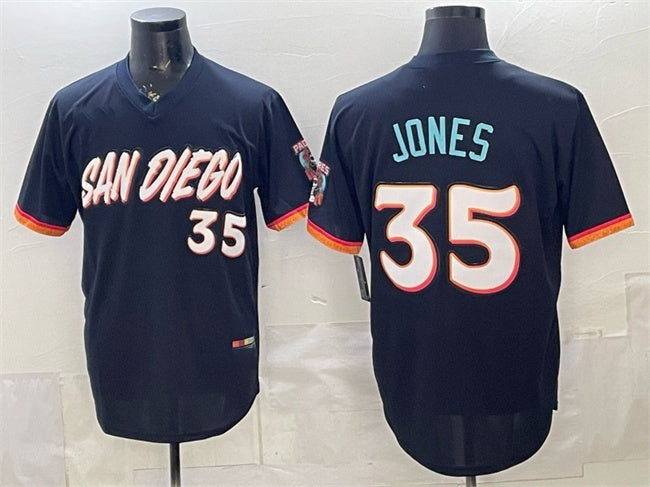 San Diego Padres #35 Randy Jones Obsidian FEDASGOGE 2026 City Connect Stadium Stitched Jersey