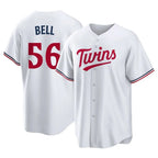 Minnesota Twins #56 Josh Bell Player White FEDASGOGEHome Game Stitched Jerseys