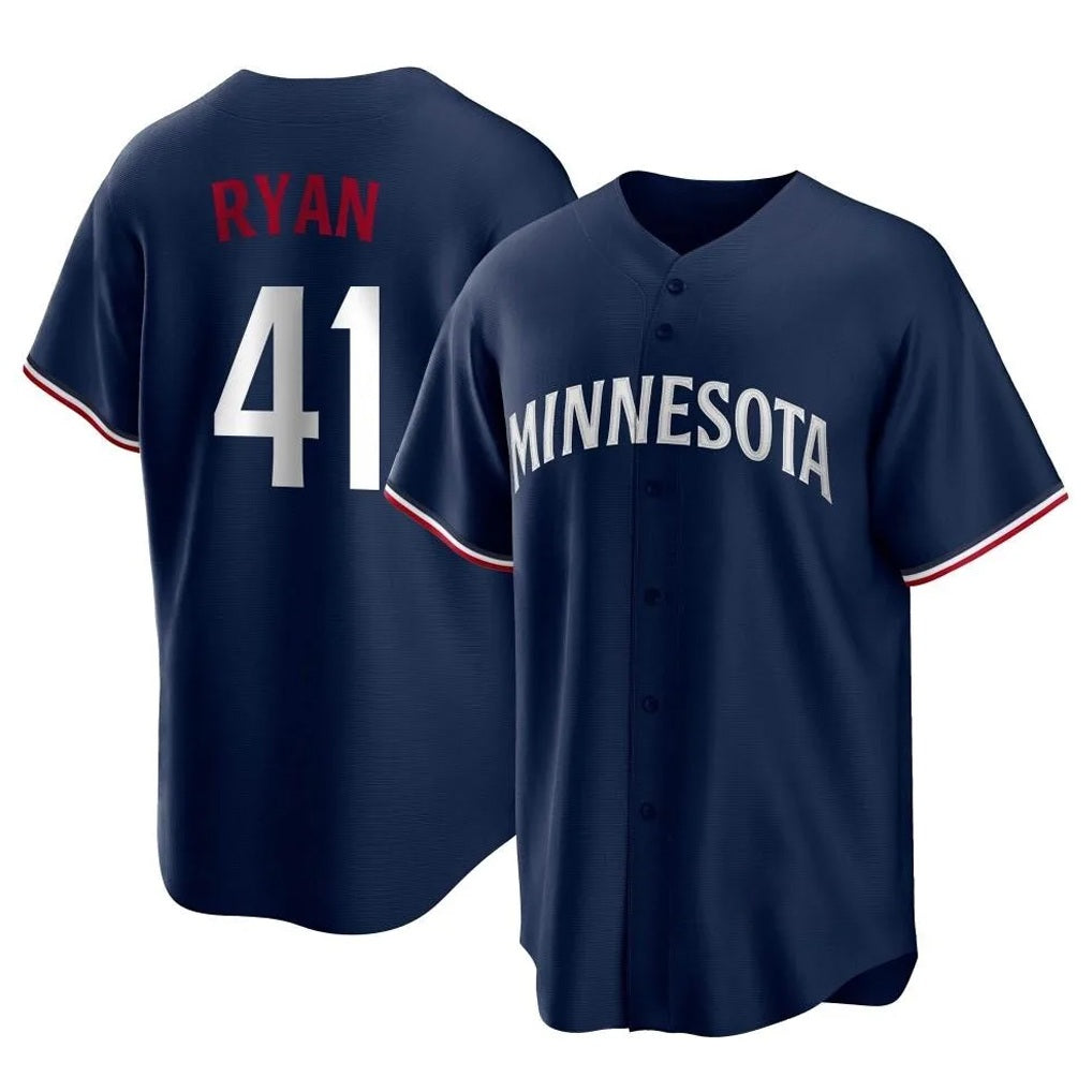 Minnesota Twins #41 Joe Ryan Player Navy FEDASGOGEReplica Alternate Home Stitched Jerseys