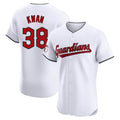Cleveland Guardians #38 Steven Kwan Player White FEDASGOGE Limited Elite Home Stitched Jerseys