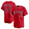 Custom Los Angeles Angels Red FEDASGOGE Alternate Limited Jersey