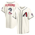 Arizona Diamondbacks #2 Geraldo Perdomo Player Cream FEDASGOGE USA 250 Fourth of July Home Game Stitched Jerseys