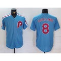 Philadelphia Phillies #8 Nick Castellanos Blue FEDASGOGE Cool Base Stitched Jersey