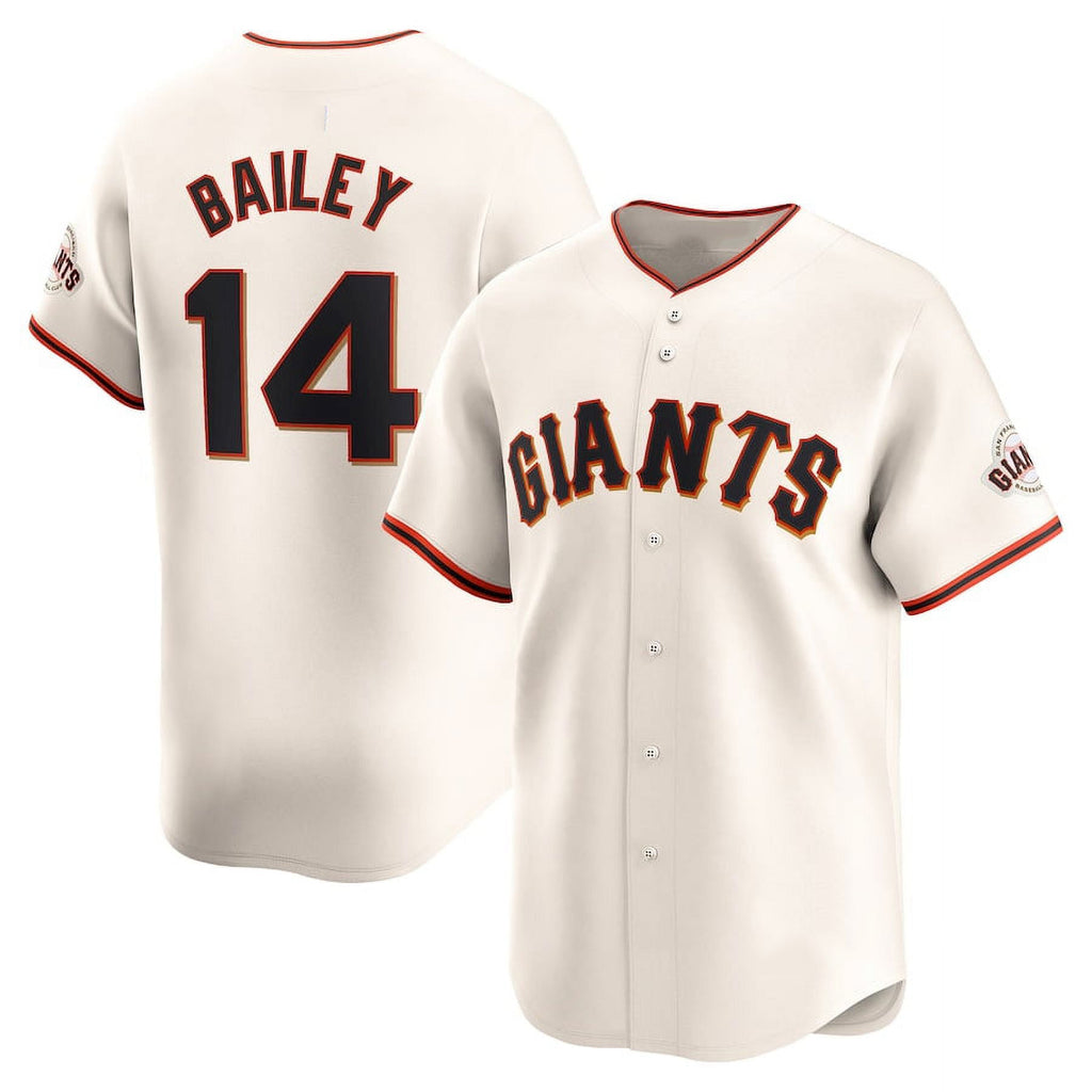 San Francisco Giants #14 Patrick Bailey Cream FEDASGOGE 2024 Home Limited Stitched Jersey