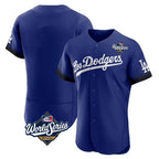 Los Angeles Dodgers Blank Player Royal FEDASGOGE City Connect Elite Home World Series Stitched Jerseys