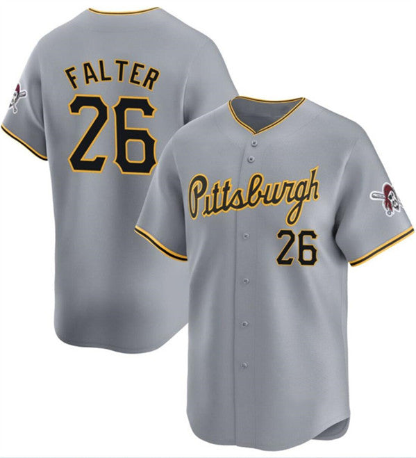 Pittsburgh Pirates #26 Bailey Falter Gray FEDASGOGE Away Limited Stitched Jersey