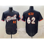 San Francisco Giants #62 Logan Webb Black FEDASGOGE Anthracite 2025 City Connect Limited Stitched Jersey
