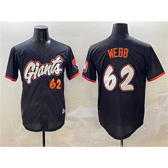 San Francisco Giants #62 Logan Webb Black FEDASGOGE Anthracite 2025 City Connect Limited Stitched Jersey