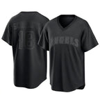 Los Angeles Angels #18 Nolan Schanuel Player Black FEDASGOGE Pitch Fashion T-shirt Stitched Jerseys