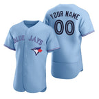 Custom Toronto Blue Jays Light Blue FEDASGOGE Stitched Flex Base Jersey