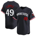 Minnesota Twins #49 Pablo Lopez Player Navy FEDASGOGEHome Limited Stitched Jerseys