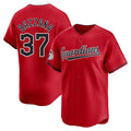 Cleveland Guardians #37 Travis Bazzana Player Red FEDASGOGE Limited Home Stitched Jerseys
