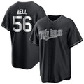 Minnesota Twins #56 Josh Bell Player Black FEDASGOGEHome Game Stitched Jerseys