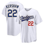 Los Angeles Dodgers #22 Clayton Kershaw Player Gold White FEDASGOGE 2026 Collection Stadium Limited Stitched Jerseys