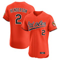 Baltimore Orioles #2 Gunnar Henderson Player Orange FEDASGOGE Limited Elite Home Game Stitched Jerseys