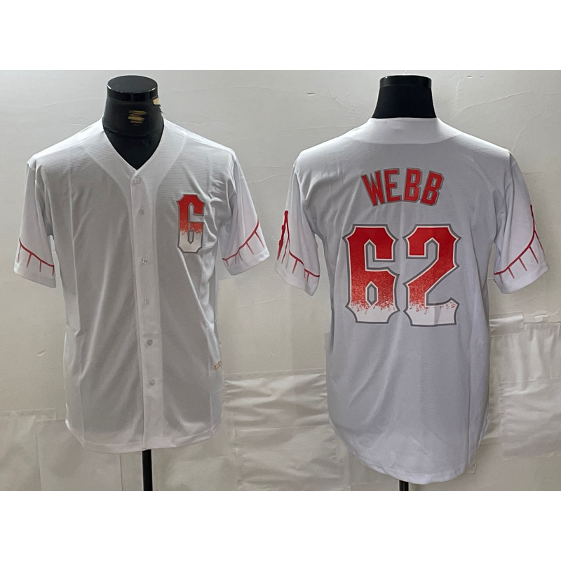 San Francisco Giants #62 Logan Webb White FEDASGOGE City Connect Stitched Cool Base Jersey