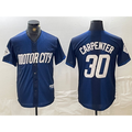 Detroit Tigers #30 Kerry Carpenter 2024 Navy FEDASGOGE City Connect Cool Base Limited Stitched Jersey