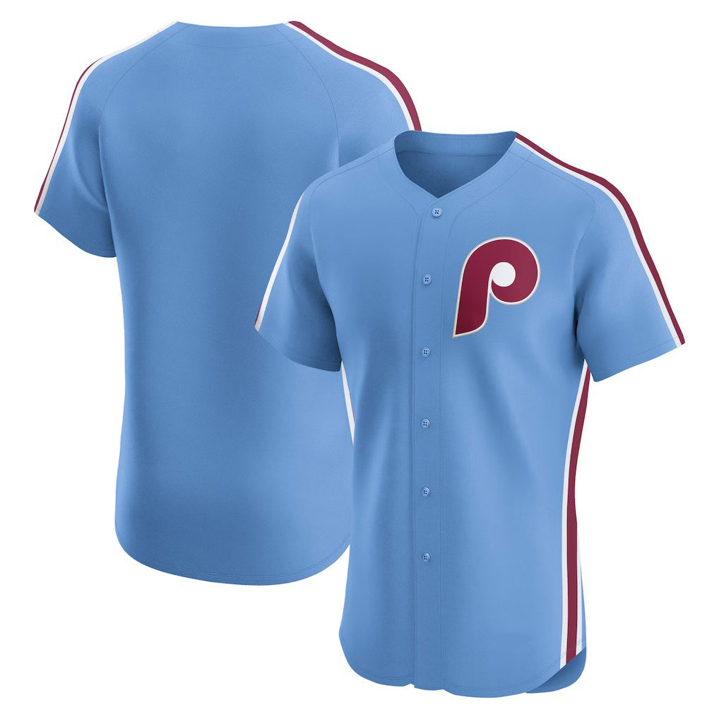 Philadelphia Phillies Light Blue FEDASGOGE Alternate Elite Jersey