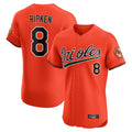 Baltimore Orioles #8 Cal Ripken Player Orange FEDASGOGE Limited Elite Home Game Stitched Jerseys