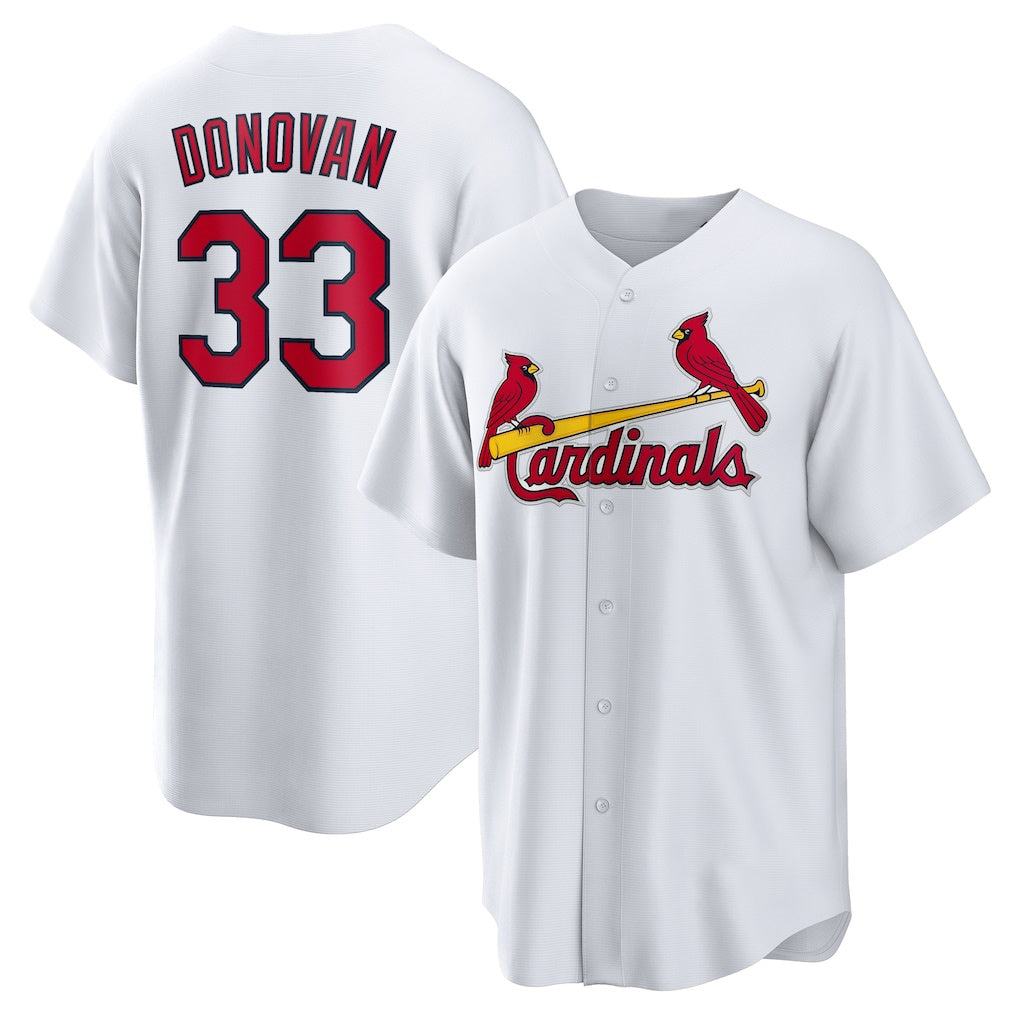 St. Louis Cardinals #33 Brendan Donovan White FEDASGOGE Home Replica Jersey