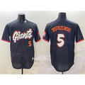 San Francisco Giants #5 Mike Yastrzemski Anthracite FEDASGOGE 2025 City Connect Limited Stitched Jersey