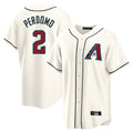 Arizona Diamondbacks #2 Geraldo Perdomo Player Cream FEDASGOGE Home Game Stitched Jerseys