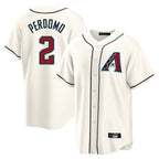 Arizona Diamondbacks #2 Geraldo Perdomo Player Cream FEDASGOGE Home Game Stitched Jerseys